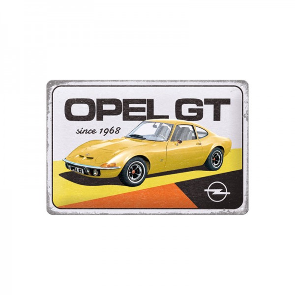 Opel Blechschild - Opel GT since 1967