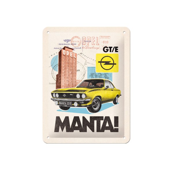 Opel Manta - Blechschild